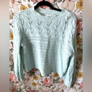 LC knit crop sweater